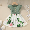 Image of Toddler Kids Baby Girls Clothes Summer Girls Dress Shopping