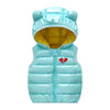 Image of Children Warm Down Vest Autumn Baby Boys Girls Sleeveless Waistcoat Kids Outerwear Vests Children Hooded Jackets Shopping