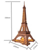 Image of Rolife Night Of The Eiffel Tower Large Wooden Puzzle With 4 Light Shows For Gift Shopping