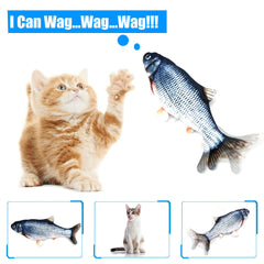 Pet Soft Electronic Fish Shape Cat Toy Electric USB Charging Simulation Fish Toys Funny Cat Chewing Playing Supplies Dropshiping Shopping