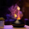 Image of Newest RGB Flame Aroma Diffuser 130Ml 3d Colorful Flame Humidifier Fire Volcano Diffuser Flame Shopping