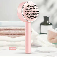 One-key Self-cleaning Hair Brush For Women Curly Hair Brush  Anti-Static Airbag Massage Comb  Airbag Massage Scalp Comb Professional Detangling One-key Self-cleaning Shopping111