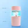 Image of Mini Humidifier With LED Night Light, Cool Mist Humidifier, USB Personal Desktop Humidifier For Car Home Mini Mist Maker With Colorful Night USB Sprayer Essential Oil Diffuser Air Purifier Shopping