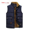 Image of European Size Men's Youth Fleece-lined Down Cotton Vest Shopping