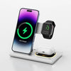 Image of 3 IN 1 15W Wireless Charging Charger Magnetic Desktop Night Light Iwatch Fast Charging Stand Gift Customization Shopping