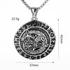 Image of Vintage Viking Dragon Totem Titanium Steel Men's Pendant Necklace Shopping