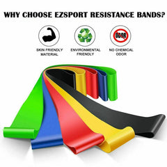 Resistance Bands Loop Set Of 5 Exercise Workout CrossFit Fitness Yoga Booty Band Shopping