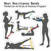 Image of Resistance Bands Loop Set Of 5 Exercise Workout CrossFit Fitness Yoga Booty Band Shopping