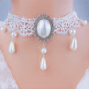 Image of Personalized Multi-layer Crystal Lace Necklace Bone Chain Shopping