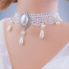 Image of Personalized Multi-layer Crystal Lace Necklace Bone Chain Shopping