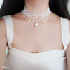 Image of Personalized Multi-layer Crystal Lace Necklace Bone Chain Shopping