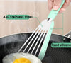 Image of Nonstick Fish Spatula, Thin Slotted Spatulas Turner Silicone Fish Spatulas For Nonstick Cookware, High Heat Resistant BPA Free Cooking Utensils, Ideal For Fish, Eggs, Pancakes Shopping