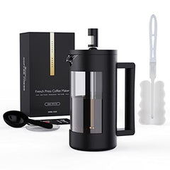 French Press Coffee Maker, Camping Plastic Glass French Coffee Press, Medium Size Tea And Frothed Milk Press,100 Percent BPA Free Prensa Francesa, Rust-Free And Dishwasher Safe,12 Oz & 21 Oz Shopping