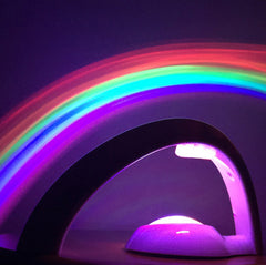 Novelty LED Romantic Sky Rainbow Colorful Projection Night Light Shopping