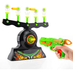 Shooting Games Toy For Age 6,7,8,9,10,Years Old Kids,Boys-Glow In The Dark Foam Blaster Toy With 10 Floating Ball Targets And 3 Foam Dart-Ideal Gift Shopping