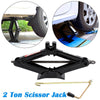 Image of 2 Ton Scissor Jack Lift Wind Up Tools For Car Van Garage  Wrench Speed Handle Shopping