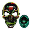 Image of Halloween Skeleton Mask LED Glow Scary Mask Shopping