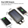 Image of 20000mAh Solar Power Bank Waterproof 2USB LED Battery Charger For Cell Phone Shopping