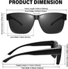 Image of Fit Over Glasses Sunglasses For Men & Women Polarized Lens 99 UV Protection Shopping