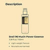 Image of Snail Mucin Power Essence Moisturiser, 100ml Snail Mucin Essence Repairing Hyaluronic Acid Essence, Hydrating Serum For Face With Snail Secretion Filtrate For Dark Spots And Fine Lines Shopping111