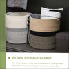 Image of Cotton Rope Storage Basket Hamper Large Basket Wicker Laundry Baskets Laundry Woven Basket Woven Storage Basket Cotton Woven Toy Basket Desktop Picnic Basket Office Shopping