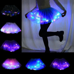 Magical & Luminous  LED Princess Halloween Tutu Skirt Sequins Shiny Skirt Shopping