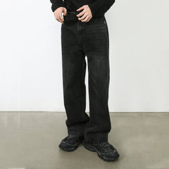 Loose Straight Jeans Men's Wide Leg Pants Trousers Shopping