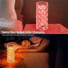 Image of 16 Colors LED Crystal Lamp Rose Light Touch Table Lamps Bedr Shopping