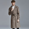 Image of Above-knee Herringbone Coat For Men Shopping