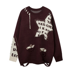 Niche Personality Idle Style Loose Knitwear Autumn And Winter Shopping