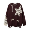 Image of Niche Personality Idle Style Loose Knitwear Autumn And Winter Shopping