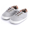 Image of Solid color casual lace soft bottom baby canvas shoes baby shoes toddler shoes Shopping