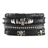 Image of Men's Punk Woven Leather Bracelet Shopping