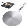 Image of Heat Diffuser Simmer Ring Plate, Stainless Steel With Stainless Handle, Induction Adapter Plate For Gas Stove Glass Cooktop Converter, Flame Guard Induction Hob Pans, 7.5Inch & 8Inch & 9.25 Inch Shopping