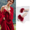 Image of Suspended Sleeping Dress Feather Morning Robe Shopping