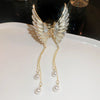 Image of Elegant High-grade Golden Pearl Tassel Hairpin Shopping