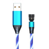 Image of 540 Rotate Luminous Magnetic Cable 3A Fast Charging Mobile Phone Charge Cable For LED Micro USB Type C For I Phone Cable Shopping111