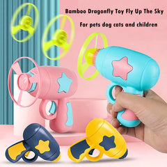 Pet Toy Dog Cat LED Light Toy Luminous Children's Party Toy Bamboo Dragonfly Toy Training Toy Pet Throw Launcher Shopping