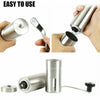 Image of Hand Crank Pepper Conical Burr Grinder Coffee Beans Mill Muller Stainless Steel Shopping