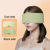 Image of Silk Cotton Padded Eye Full Cover Block Light Blindfold Double Face Warm Cold Sleeping Masks For Women Soft And Comfortable Blindfold For Travelling Shopping