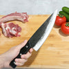 Image of Meat Cleaver Knife-Japanese Butcher Knife Meat Cutting-Professional Chef Knife High Carbon Stainless Steel With Ergonomic Handle- Ultra Sharp Kitchen Chef Knives For Home Outdoor BBQ Shopping