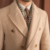 Image of Vintage Men's Wool Herringbone Polo Coat Shopping