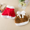 Image of Cat Christmas Outfits, Dog Cat Santa Claus Outfit, Soft And Thick Xmas Cape With Hat, Christmas Cat Dog Costume Pet Cape, Cat Christmas Costumes For Cats, Medium Cat Cape For Cats Shopping