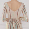 Image of New Banquet Elegant Long-sleeved Sequined Aura Queen Fishtail Dress Shopping