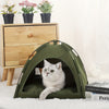 Image of Cat Tent Bed With Removable Non-Slip Soft Pad, Portable Pet Tent Cave For Cats And Small Dogs Kitten Breathable Self-Cooling Pet Mat For Dogs And Cats Shopping