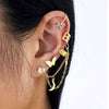 Image of Creative Simple Non-pierced Ear Clip Five-piece Set Shopping