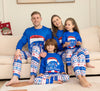 Image of Matching Family Pajamas Sets Christmas PJ's Letter Print Top And Plaid Pants Jammies Sleepwear Shopping