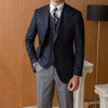 Image of Men's Business Slim-fit Striped Suit Jacket Shopping