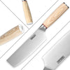 Image of Vegetable Cleaver - Japanese Cleaver 6.5 Inch Chopping Knife High Carbon Stainless Steel Knives With Wooden Handle 6.5 Inch Cleaver Knife Shopping