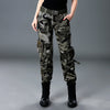 Image of Women's Casual Straight Leg High Waisted Loose Fitting Workwear Pants Shopping